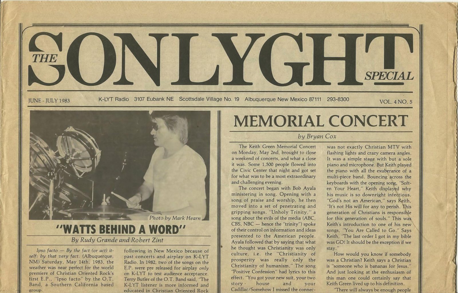CBA/KLYT publication, June-July 1983